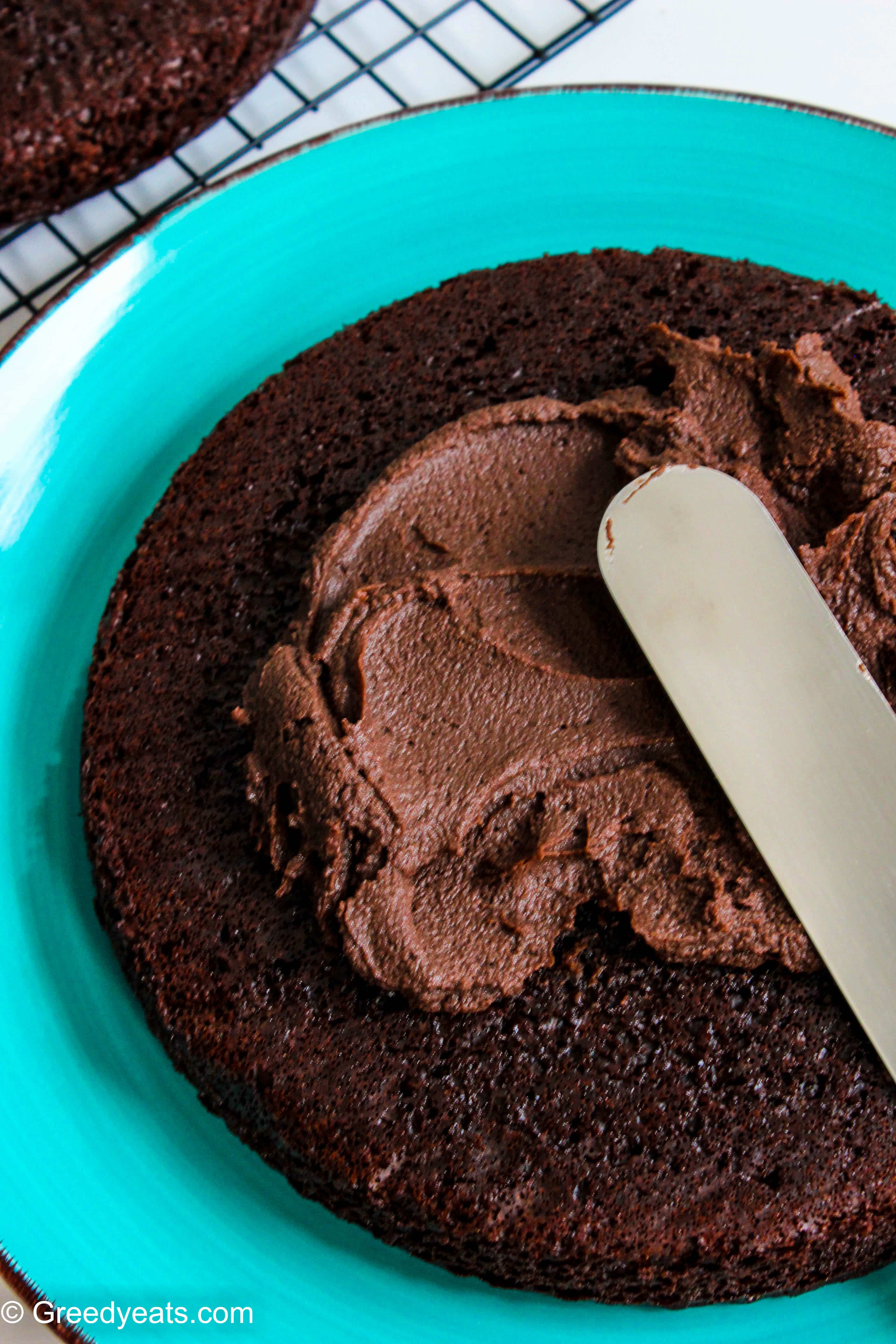 Best eggless chocolate cake vegan, dairy free, butter free, moist and
