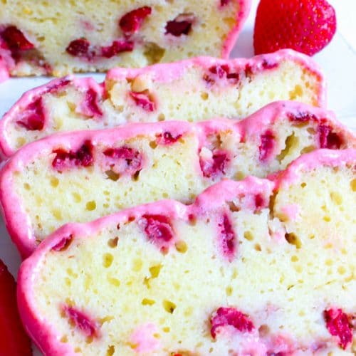 Strawberry Bread Recipe With Fresh And Fruity Strawberry Glaze