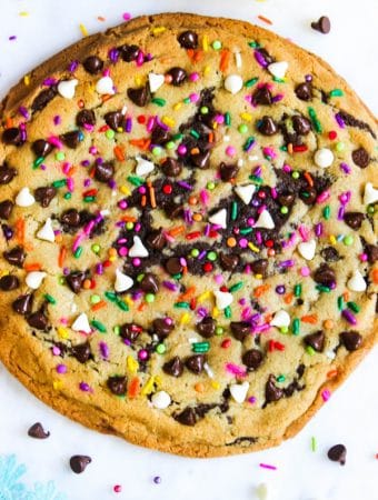 Chewy and soft giant birthday cookie recipe