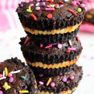 Fudgy and chewy brownie cupcake recipe