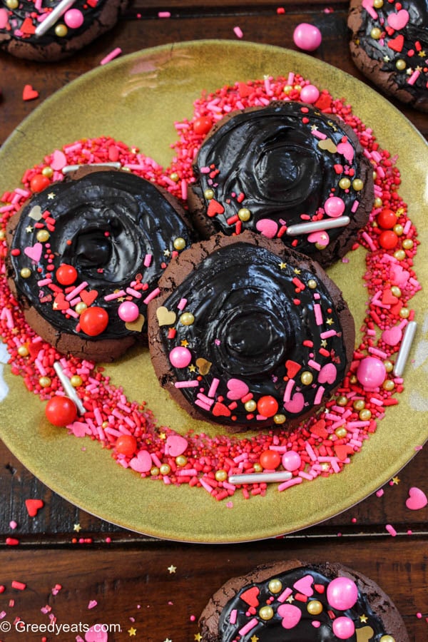 These Chocolate Cookies will win hearts when baked as Valentines Day Cookies.