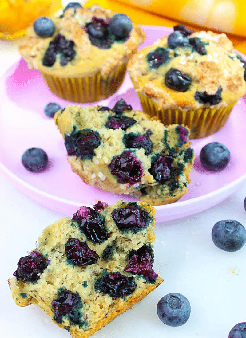 This banana blueberry muffin recipe is my most favorite berry desserts. Yes, they taste like cupcakes minus the frosting!