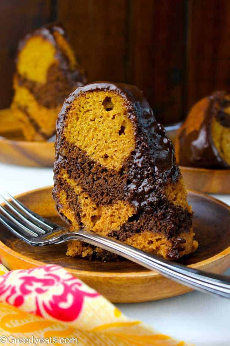 Gingerbread Bundt Cake with Lemon Glaze - Greedy Eats