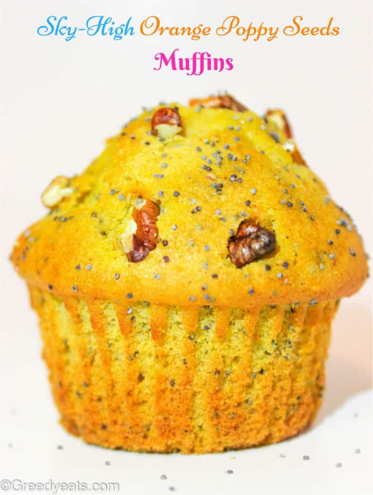 Moist orange Poppy Seed Muffins with Orange Glaze