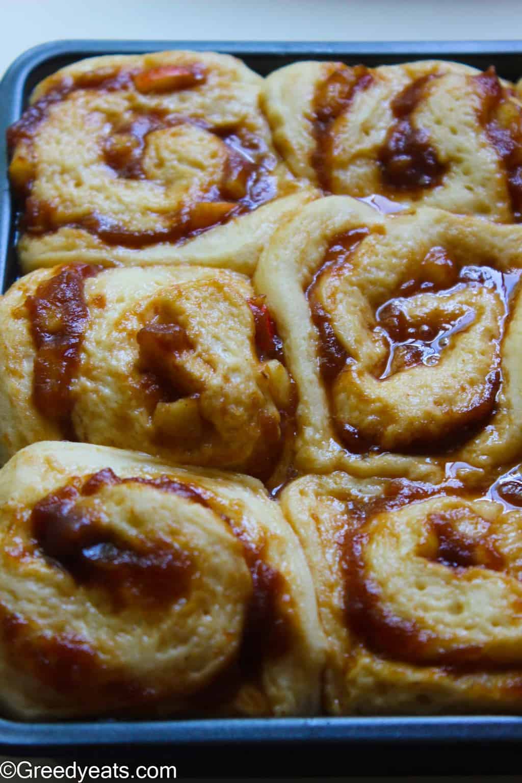 Apple Cinnamon Rolls Recipe with Easy Vanilla Glaze Greedy Eats