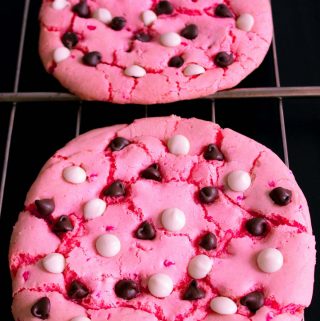 Giant Strawberry cookies