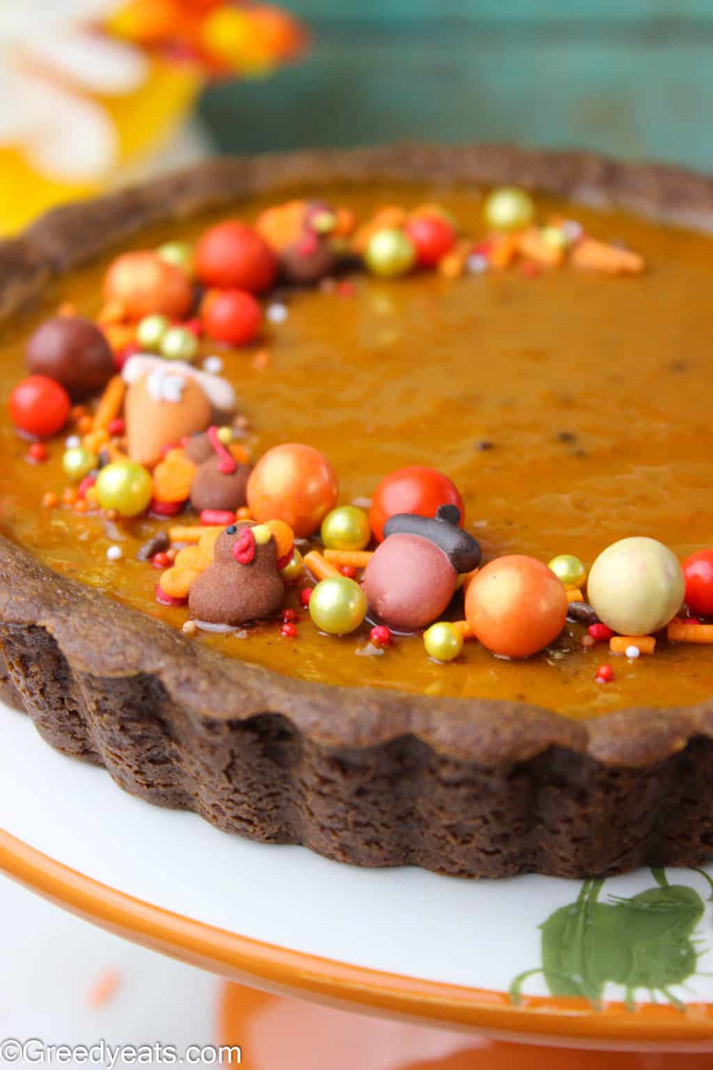 You will adore this Easy Pumpkin Tart recipe with a spiced pumpkin filling that sits on my best gingerbread crust!