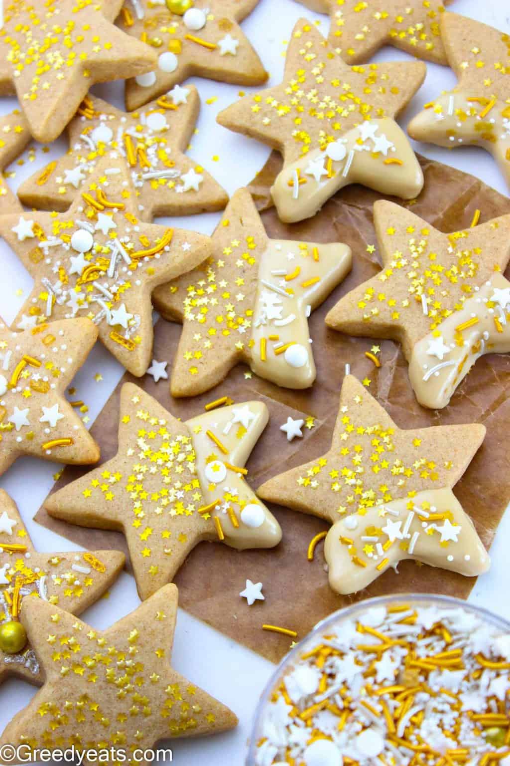 Maple Cinnamon Star Sugar Cookies! The best New Year's Cookie recipe ever!