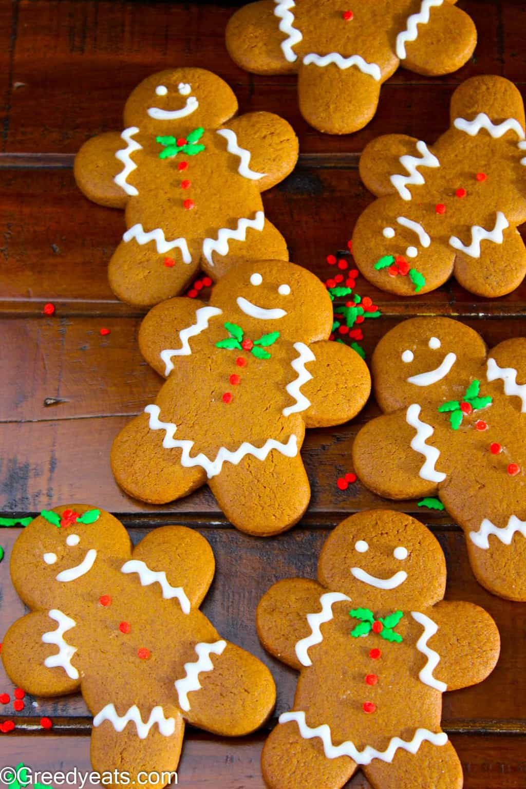 Soft Gingerbread Man Cookies (Ginger Molasses Cookies) - Greedy Eats