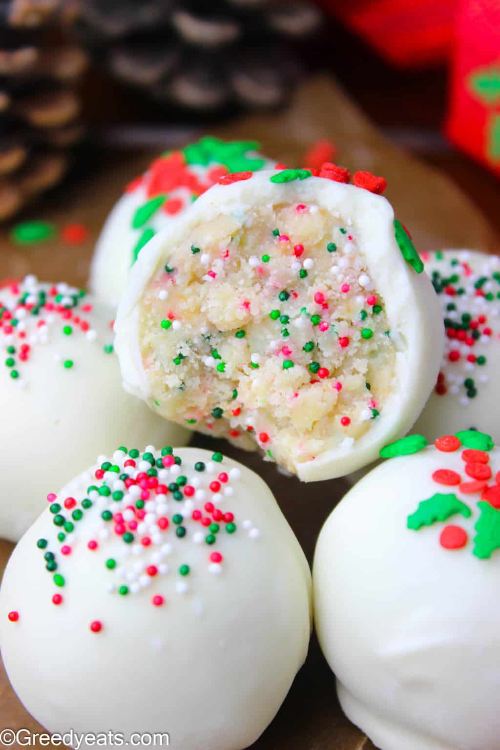 No Bake Sugar Cookie Truffles - The Toasted Pine Nut