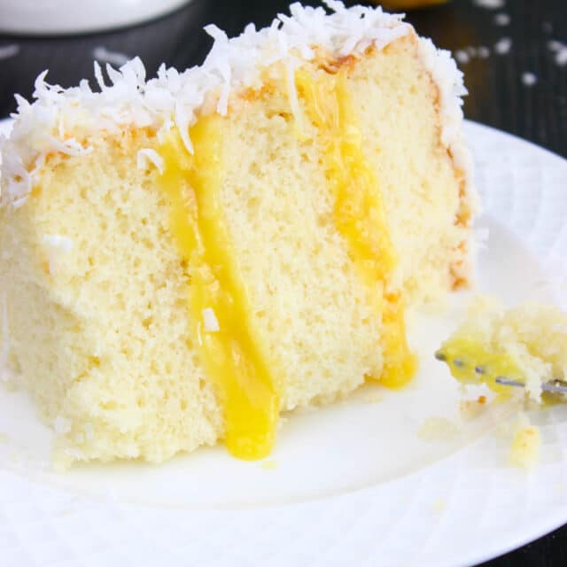 Lemon Coconut Cake - Greedy Eats