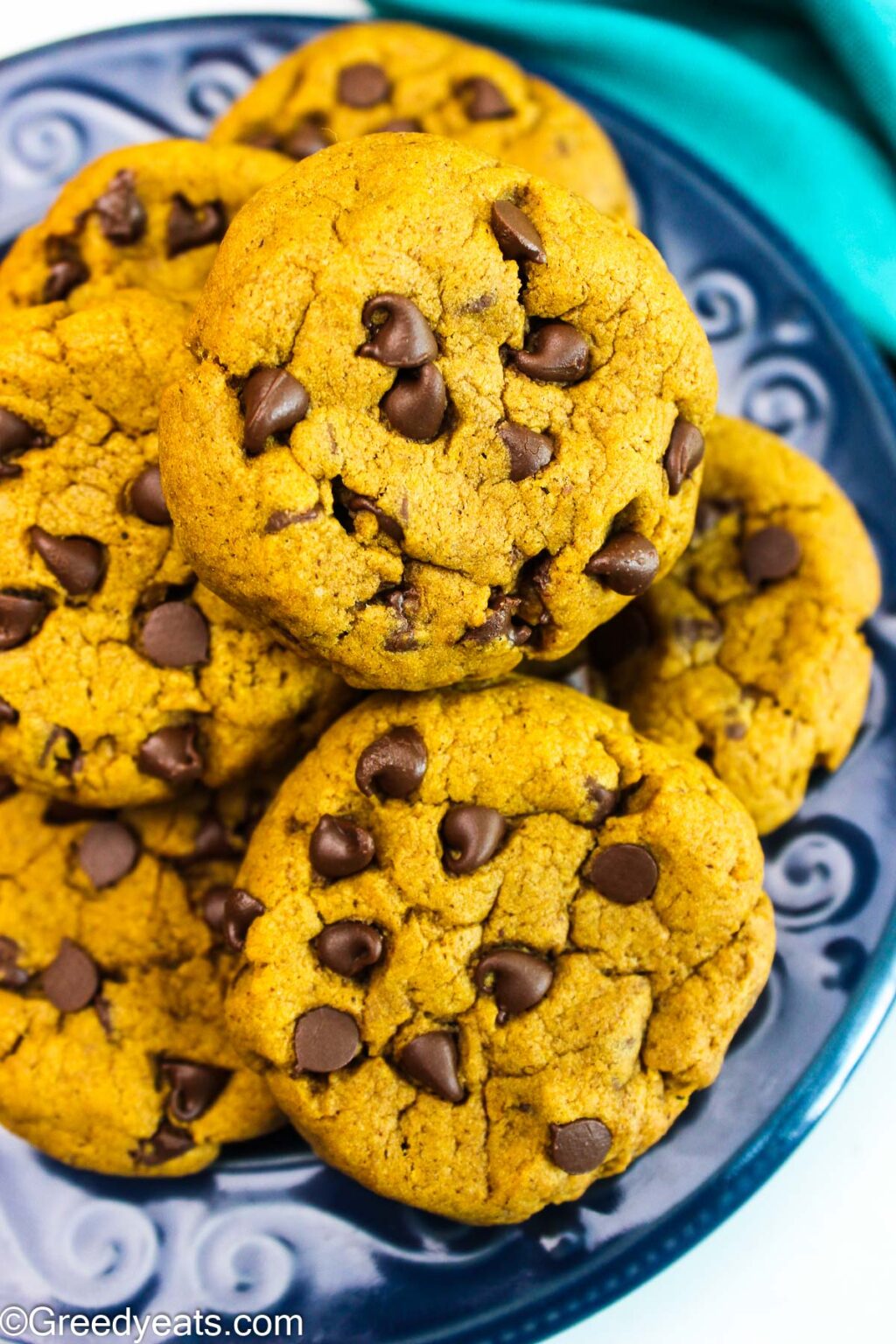 Pumpkin Chocolate Chip Cookies Recipe Greedy Eats 4817