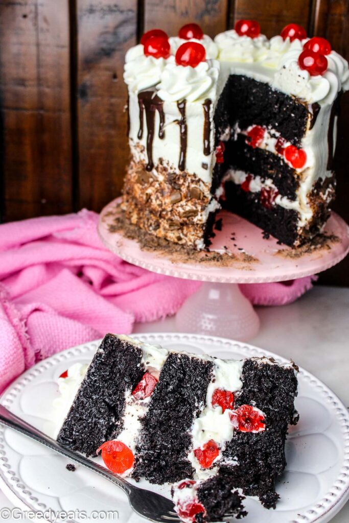 Black Forest Cake Recipe - Greedy Eats