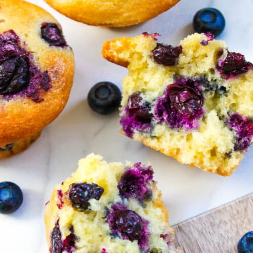 Lemon Blueberry Muffins Recipe - Greedy Eats