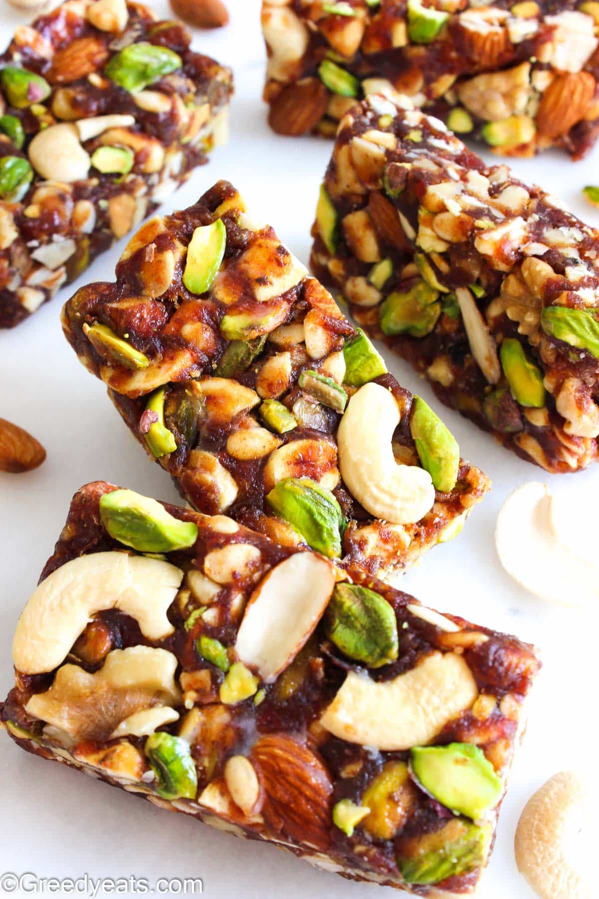 Healthy Date Bars Recipe With Video Greedy Eats 