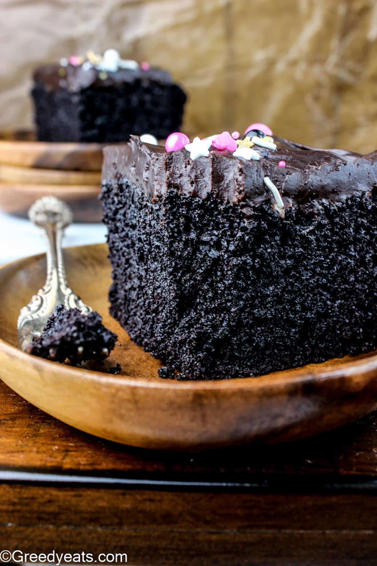 Moist, rich, decadent and the Best Chocolate Cake topped with easy chocolate ganache.