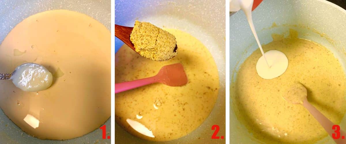 Step by step instructions to make kulfi base.